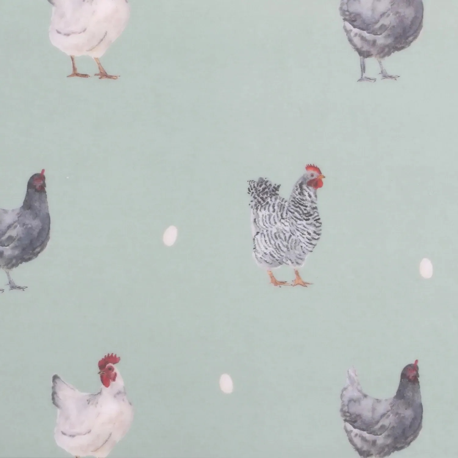 Farm Chickens Long Drinks Tray - Blue