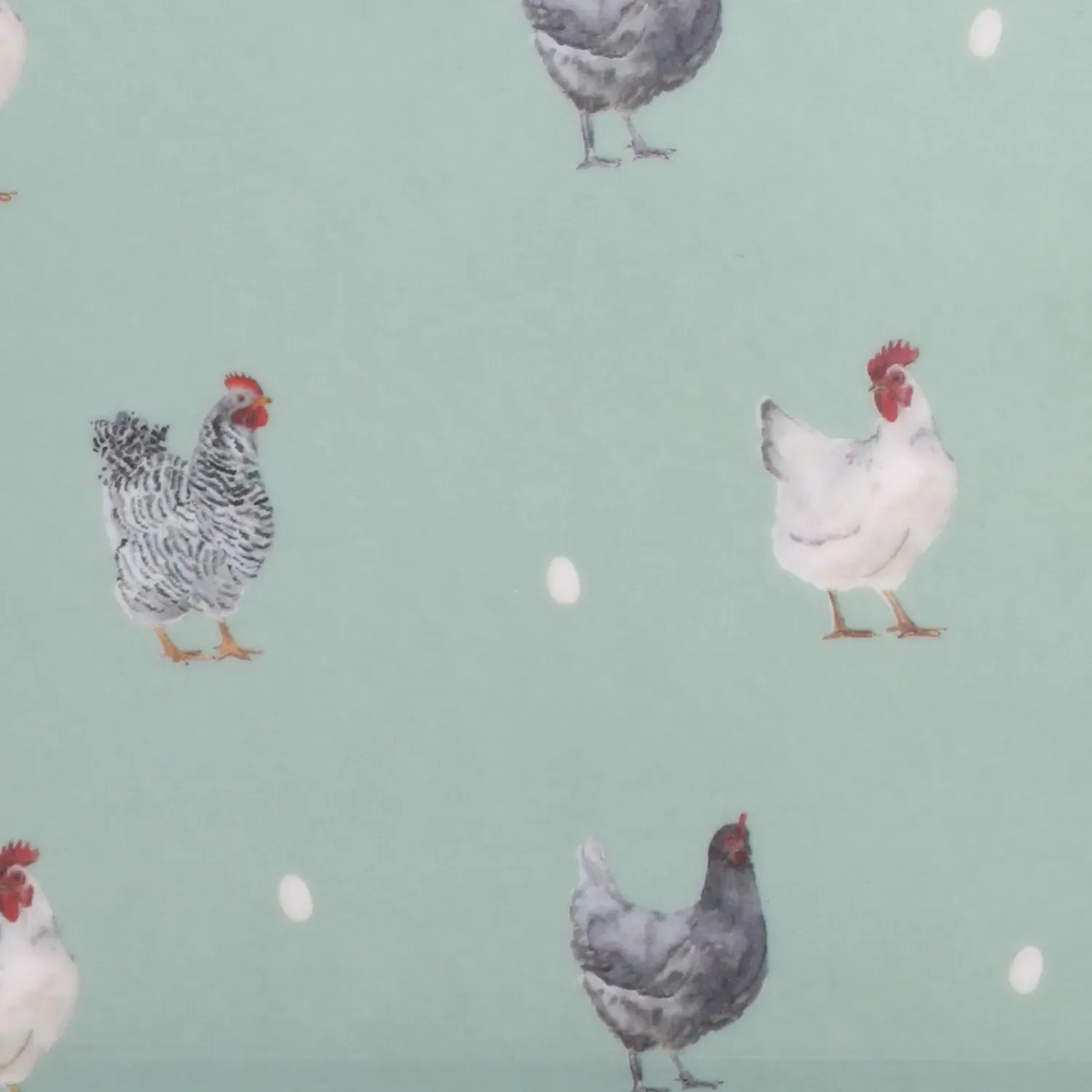 Farm Chickens Mini Trinket Tray - Blue