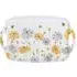 Flower Bee Large Tray - White