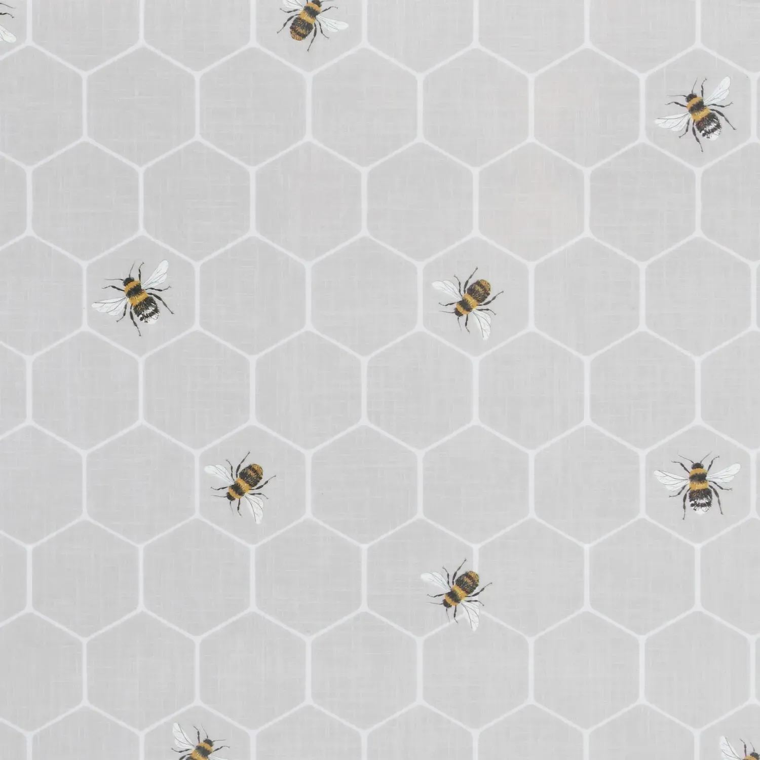 Honeycomb Bee Large Tray - Grey, Melamine