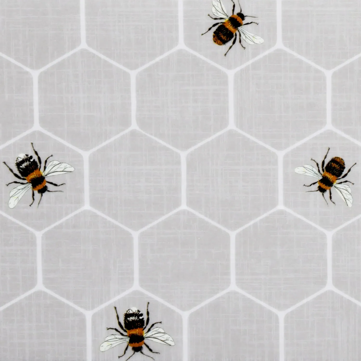 Honeycomb Bee Long Drinks Tray - Grey, Melamine