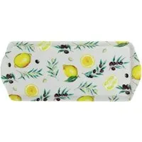 Lemons and Olives Long Drinks Tray - White, Melamine