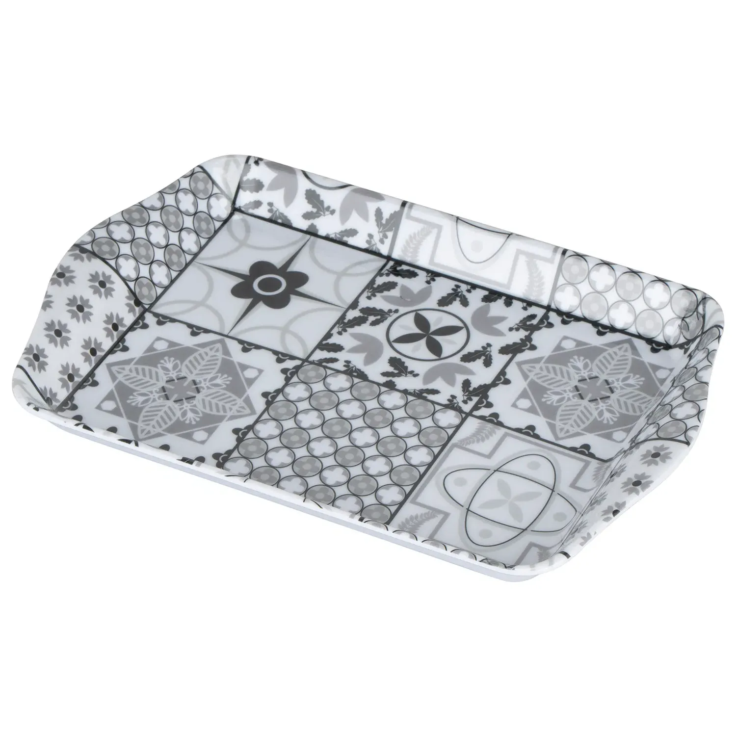 Tile Mini Trinket Tray - Black and White