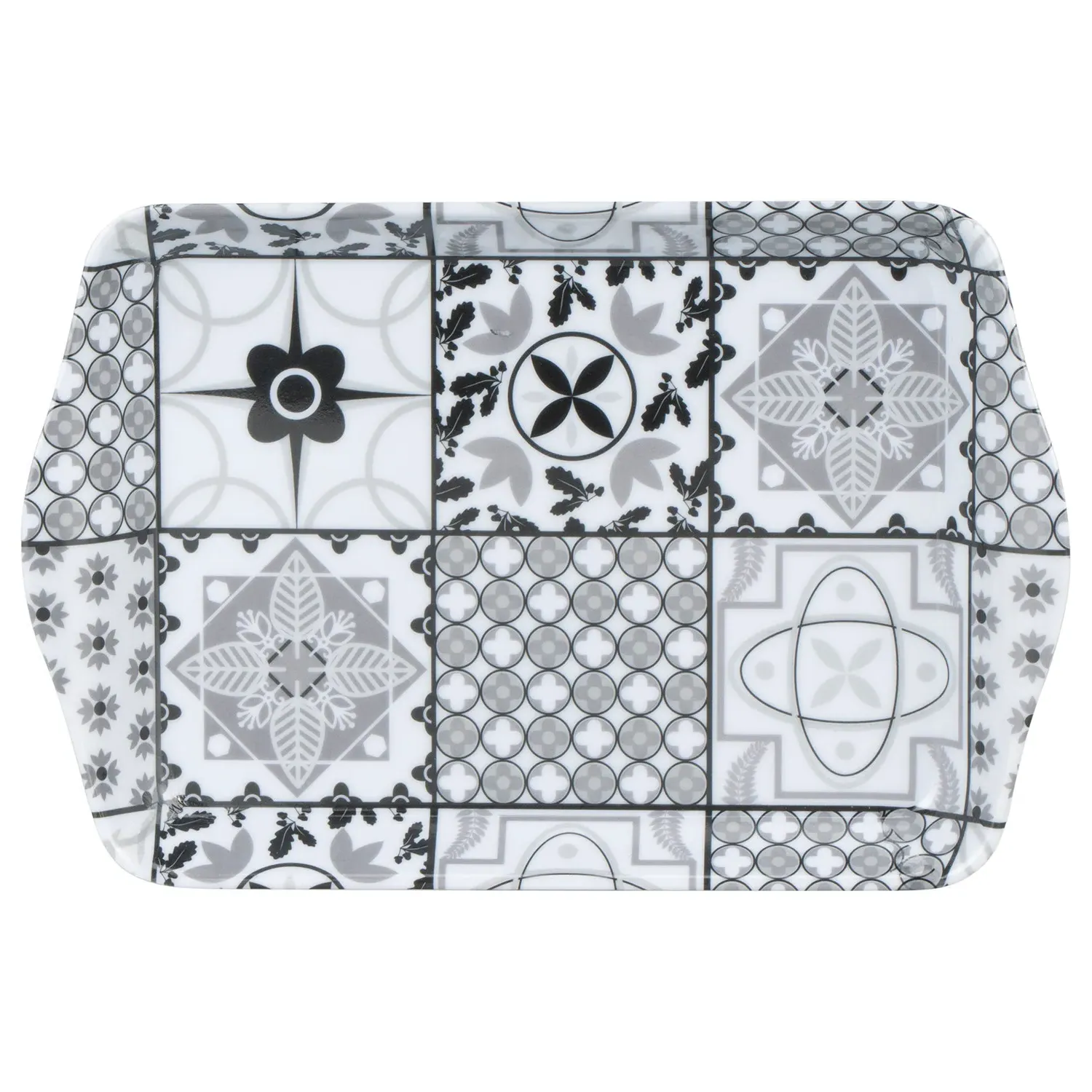 Tile Mini Trinket Tray - Black and White