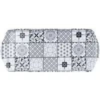 Tile Long Drinks Tray - Black and White