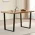 Colorado 6-Seater Dining Table - Black, Oak