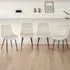 Erica Set of 4 Dining Chairs - Cream, Velvet