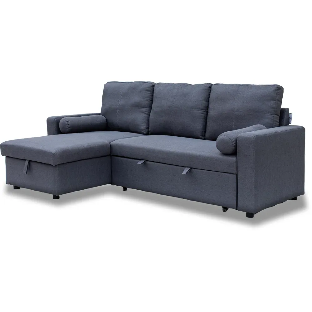 Manhattan 3-Seater Chaise Sofa Bed - Green