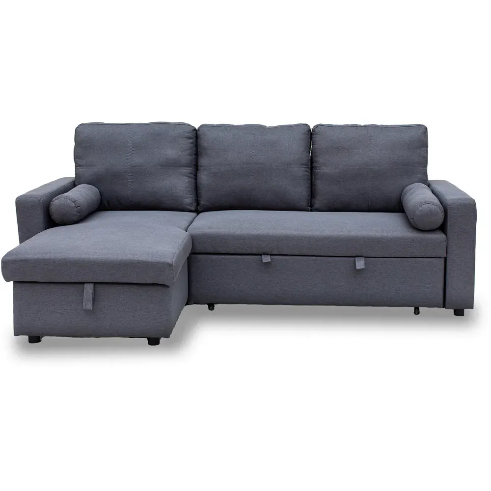 Manhattan 3-Seater Chaise Sofa Bed - Green