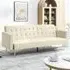 Olivia 3-Seater Sofa Bed - Natural Stone
