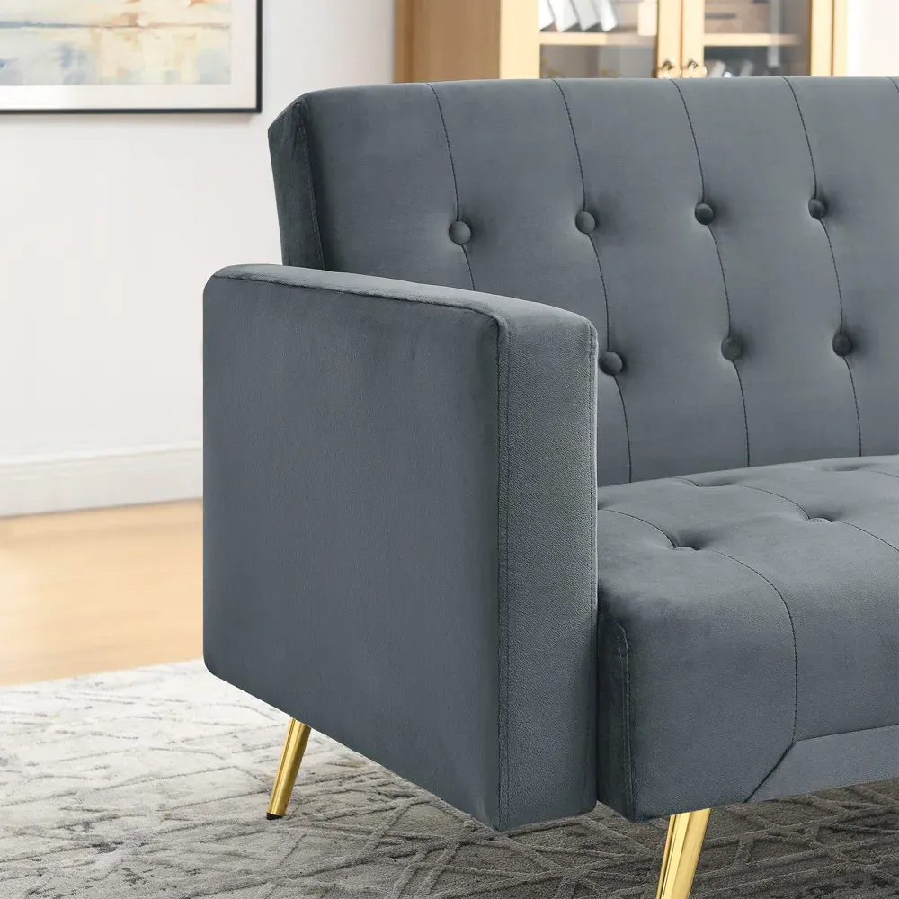 Olivia 3-Seater Sofa Bed - Slate Grey