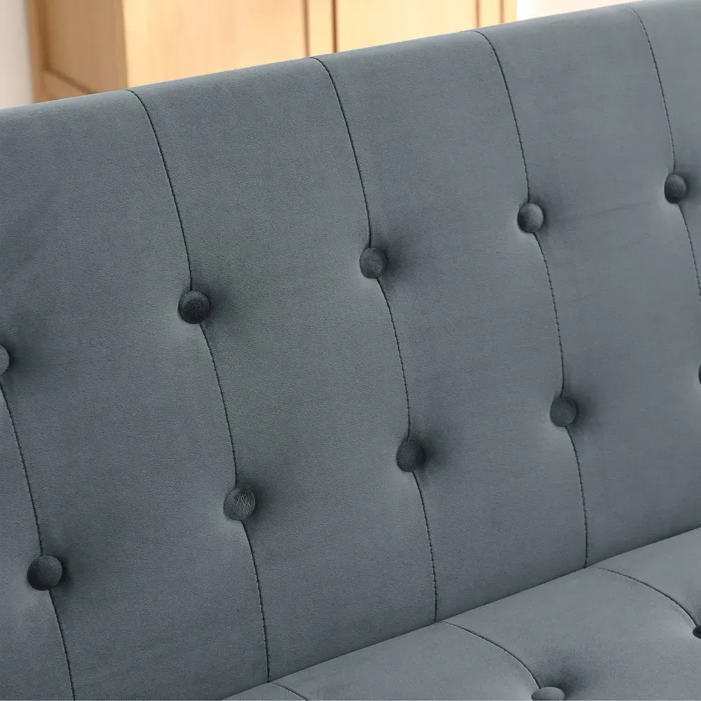 Olivia 3-Seater Sofa Bed - Slate Grey