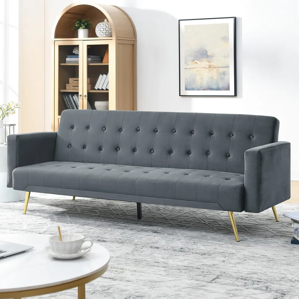 Olivia 3-Seater Sofa Bed - Slate Grey