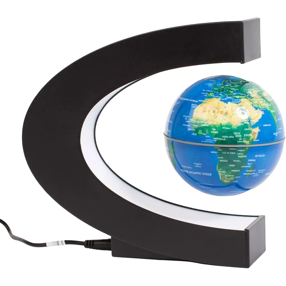 Floating Globe Light - Black image