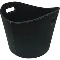 Firewood Felt Basket - Black