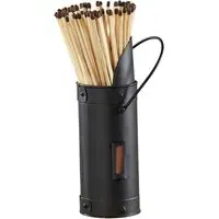 Match Holder with Long Matches - Black