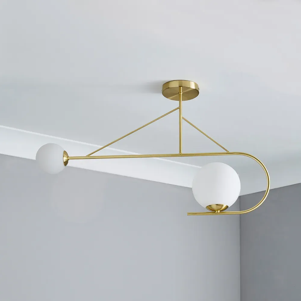 Bora 2 Light Bar Pendant Light - Gold, Brass