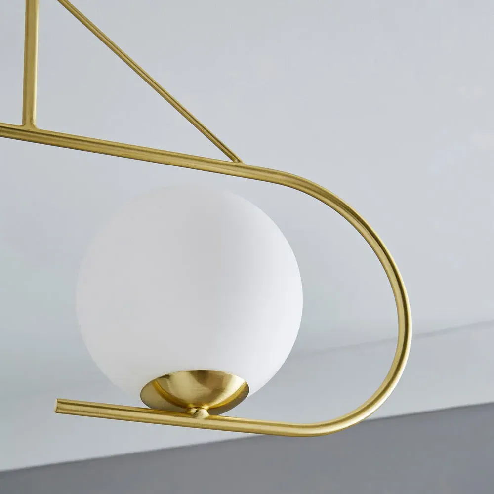 Bora 2 Light Bar Pendant Light - Gold, Brass