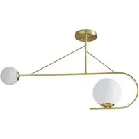Bora 2 Light Bar Pendant Light - Gold, Brass