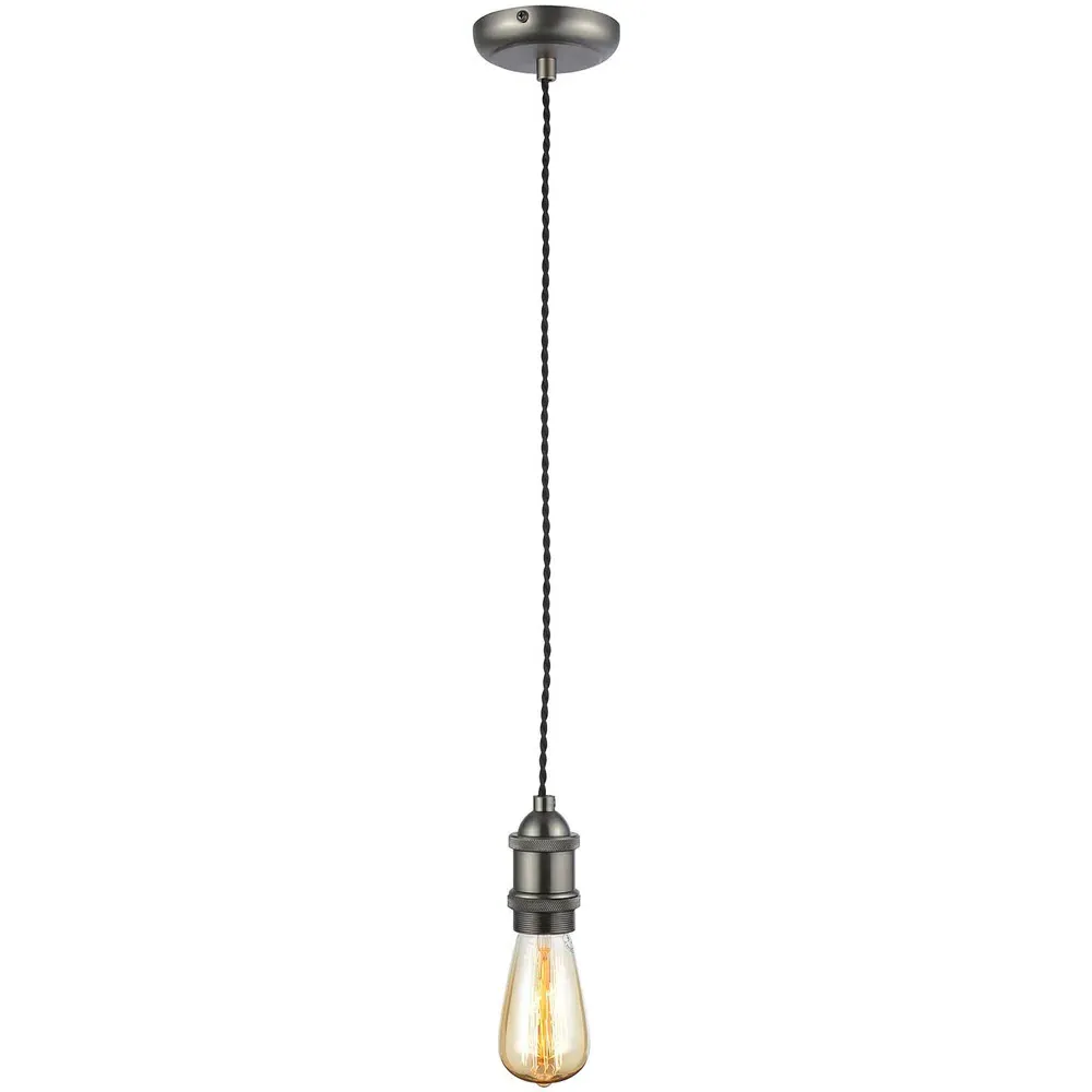 Cali Ceiling Pendant with Adjustable Cable - Pewter