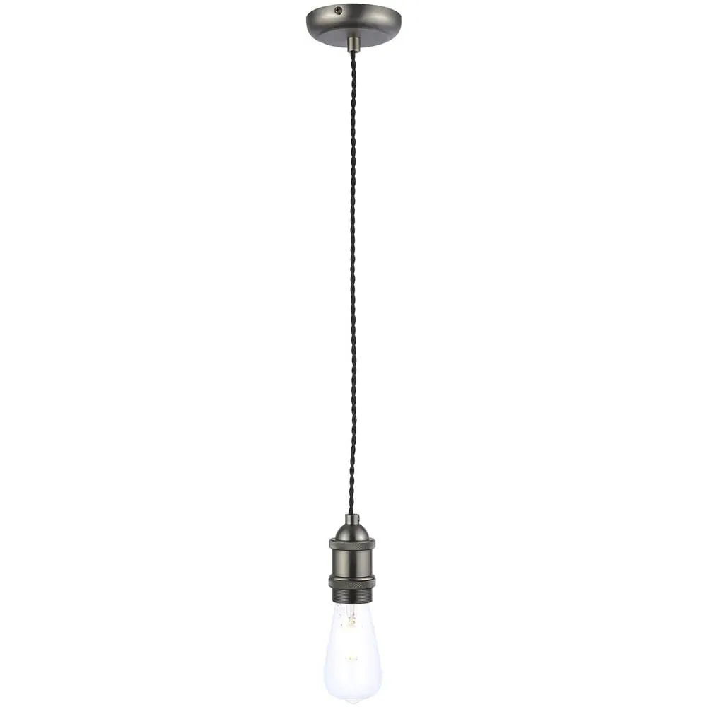 Cali Ceiling Pendant with Adjustable Cable - Pewter