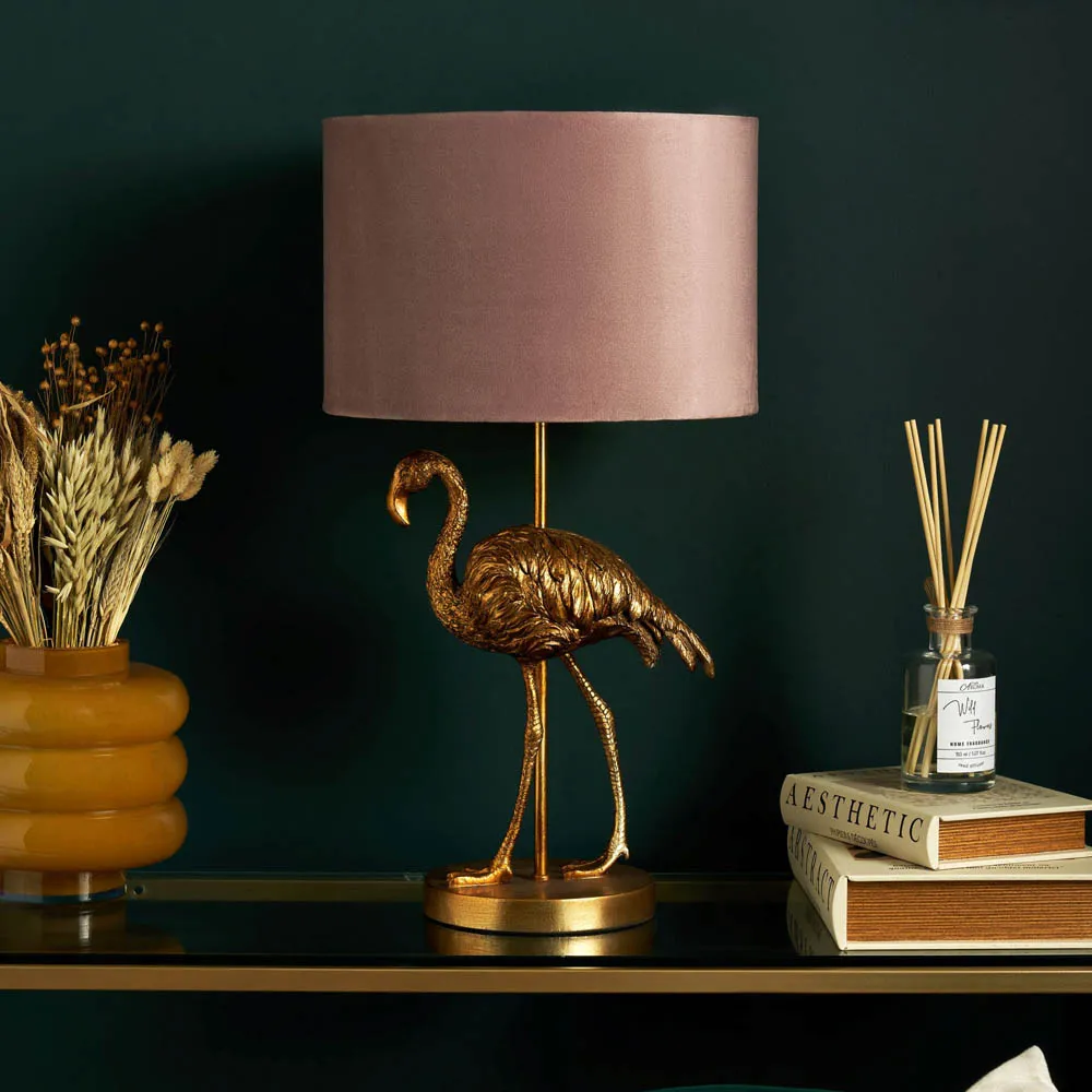 Finn Flamingo Table Lamp - Gold