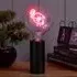 Flamingo Bulb in Holder - Black, Pink