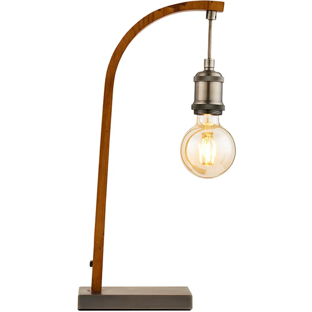 Hugo Hanging Bulb Table Lamp - Brown
