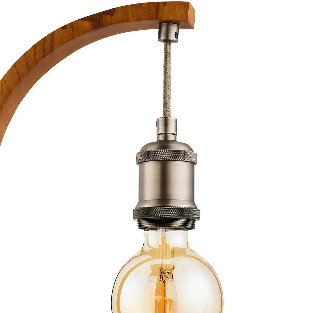 Hugo Hanging Bulb Table Lamp - Brown