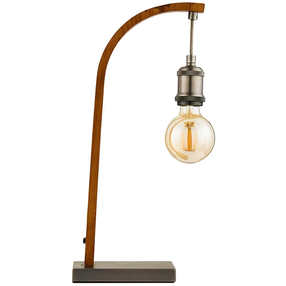 Hugo Hanging Bulb Table Lamp - Brown image
