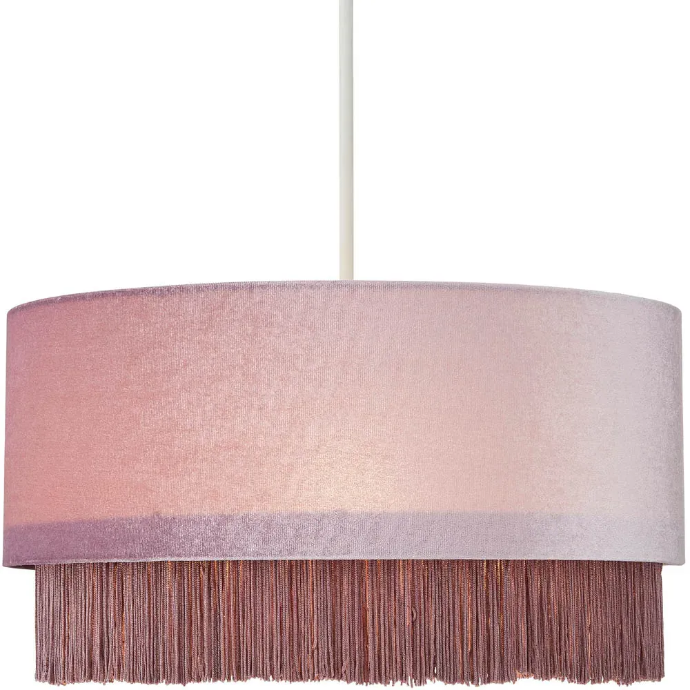 Lacy Fringed Easyfit Shade - Lilac