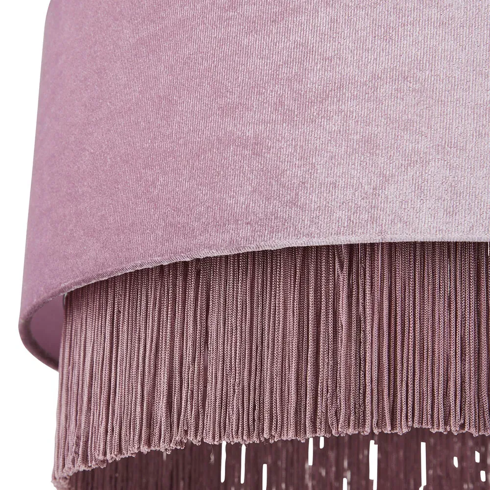 Lacy Fringed Easyfit Shade - Lilac