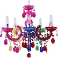 Marie Therese 5 Light Chandelier - Multi