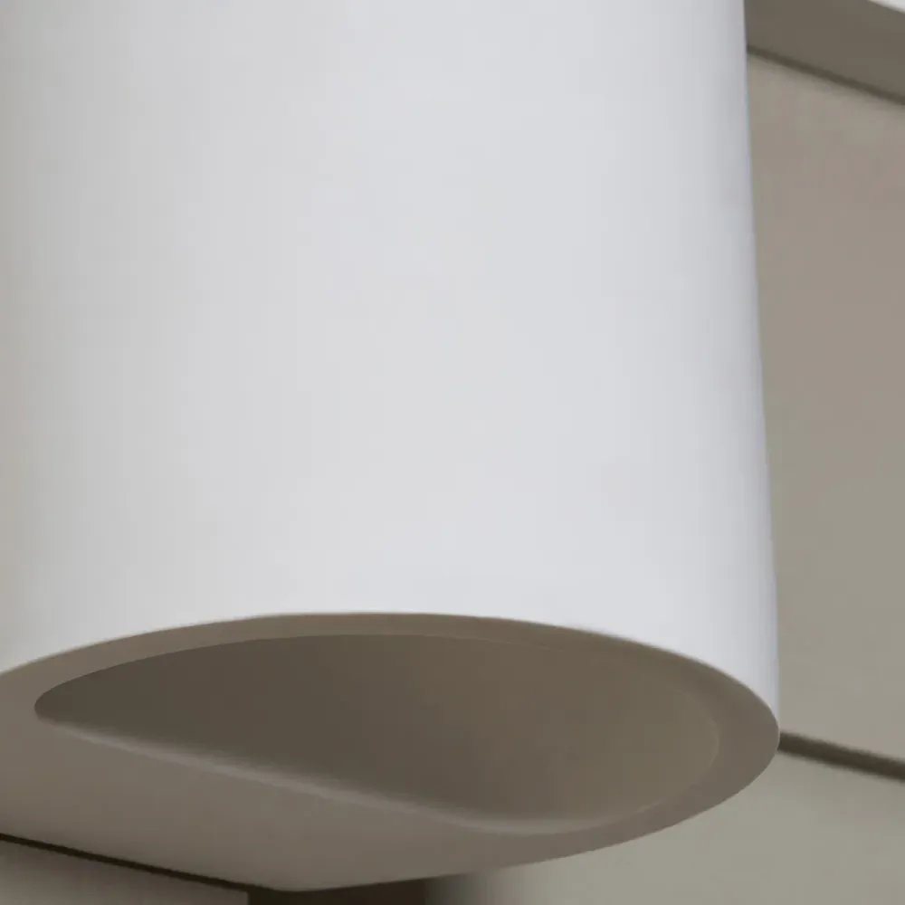 Inlight Parabol Up and Down Wall Light - White, Plaster