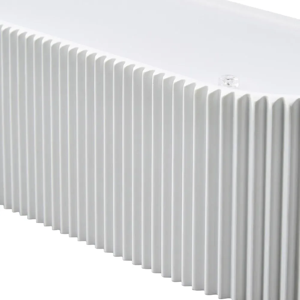 Inlight Peighton Up and Down Wall Light - White, Plaster