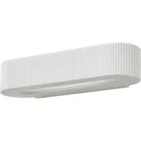 Inlight Peighton Up and Down Wall Light - White, Plaster
