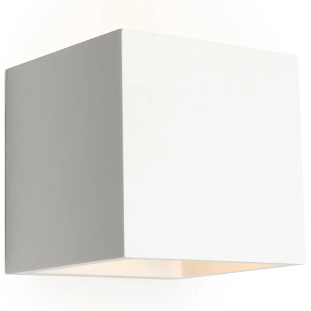 Inlight Purlie Up and Down Wall Light - White, Plaster