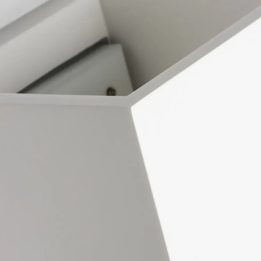 Inlight Purlie Up and Down Wall Light - White, Plaster