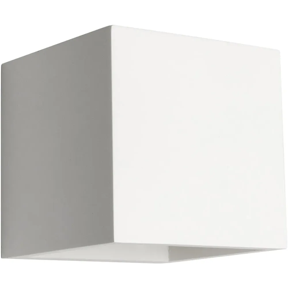 Inlight Purlie Up and Down Wall Light - White, Plaster