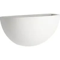 Pernie Wall Uplighter - White, Plaster