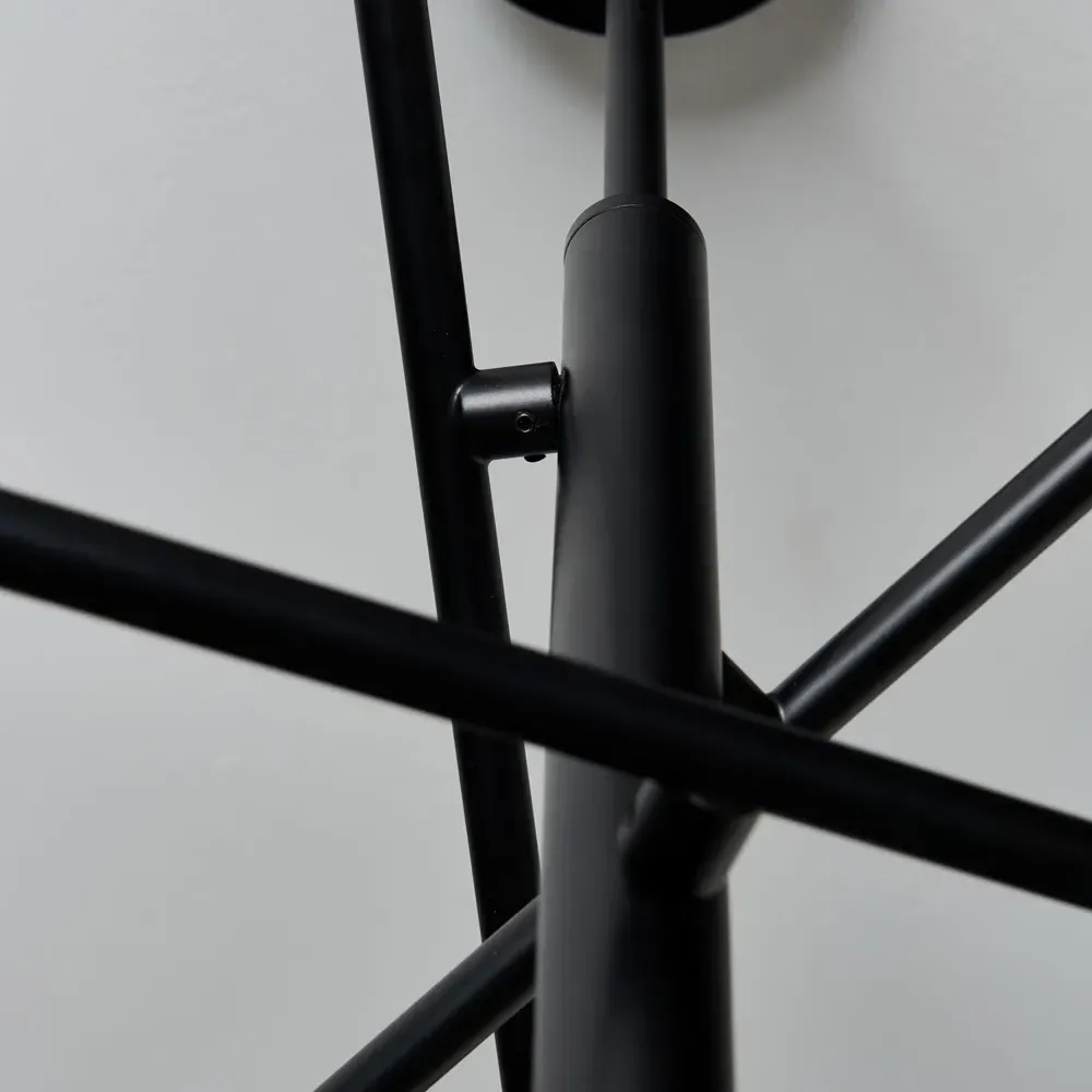 Sola 6 Light Semi Flush Ceiling Light - Black