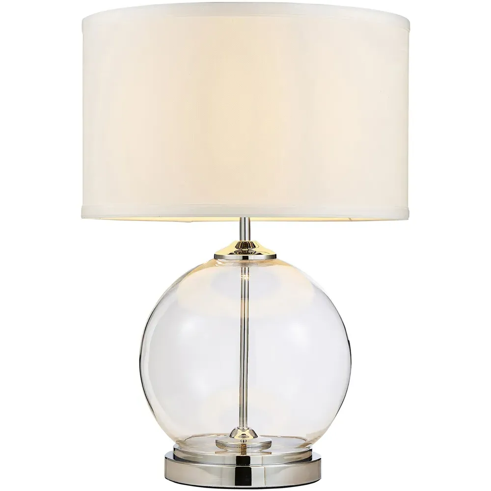 Sphere Large Table Lamp - Silver, Glass