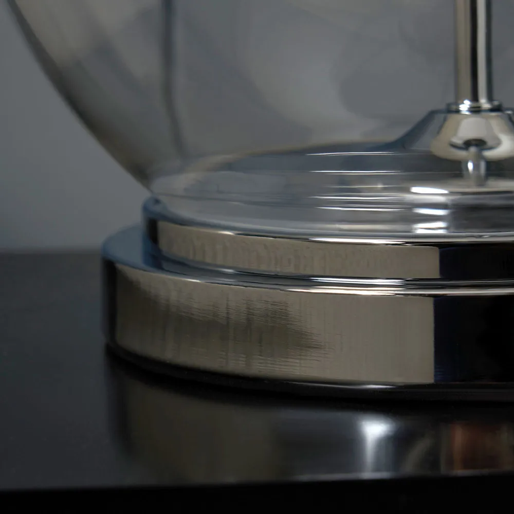 Sphere Large Table Lamp - Silver, Glass