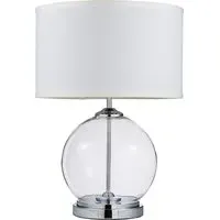 Sphere Large Table Lamp - Silver, Glass