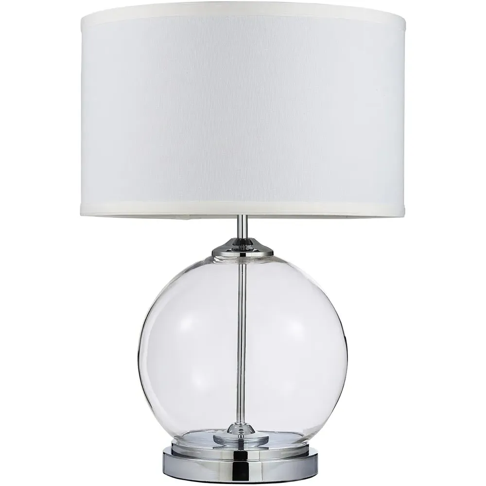 Sphere Large Table Lamp - Silver, Glass