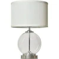 Sphere Small Table Lamp - Silver, Glass