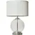 Sphere Small Table Lamp - Silver, Glass