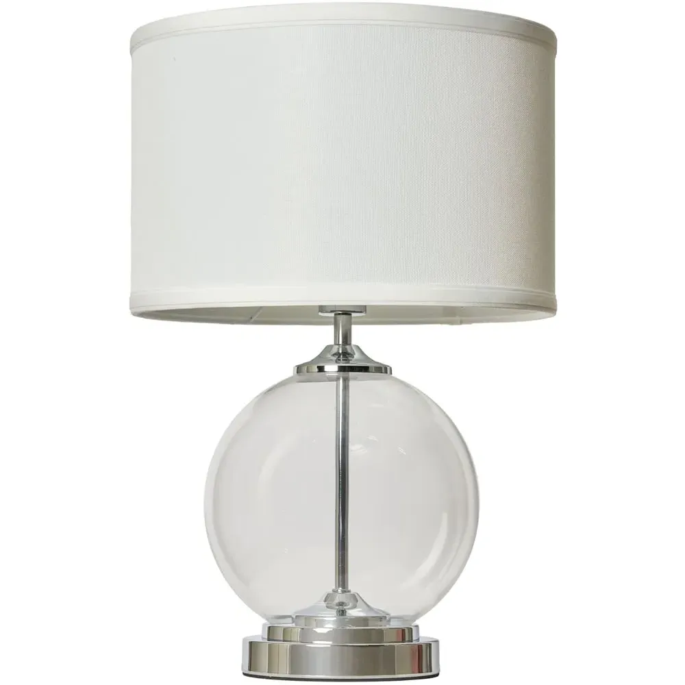 Sphere Small Table Lamp - Silver, Glass image