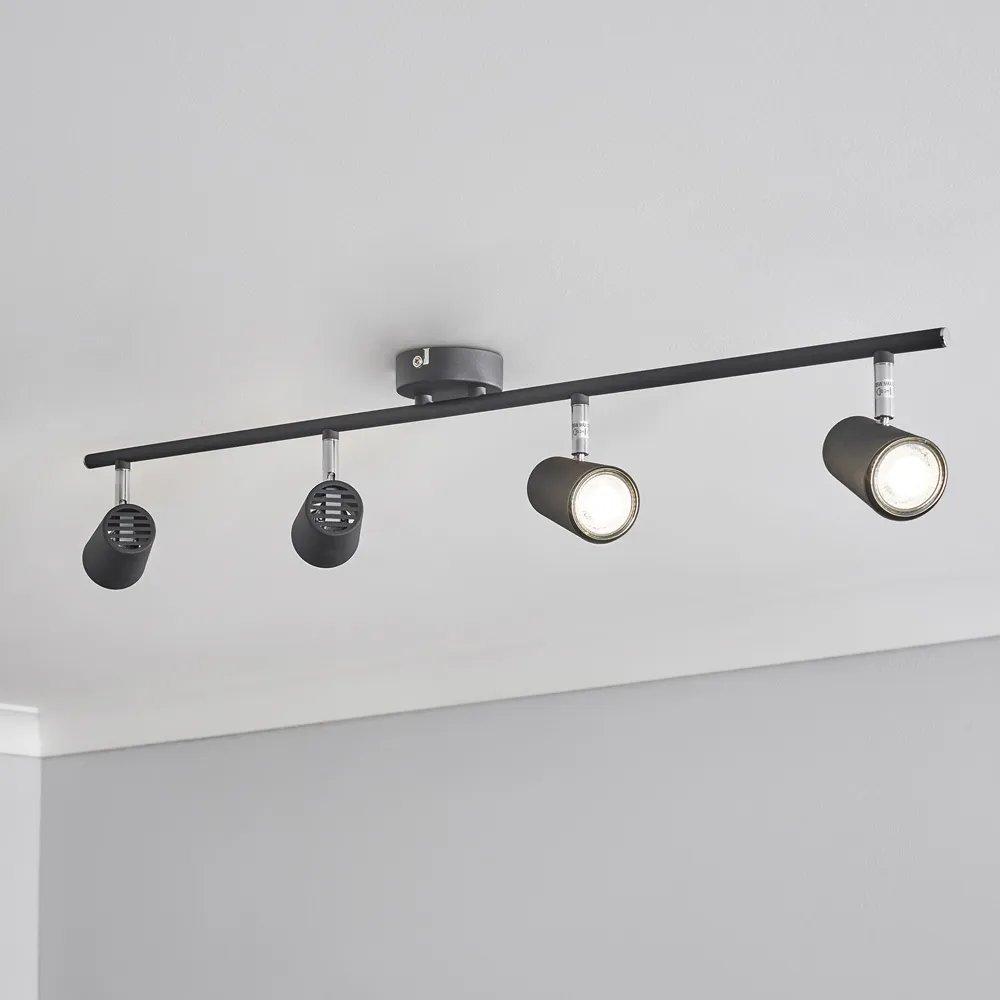 Aurora 4 Spot Light Bar - Black