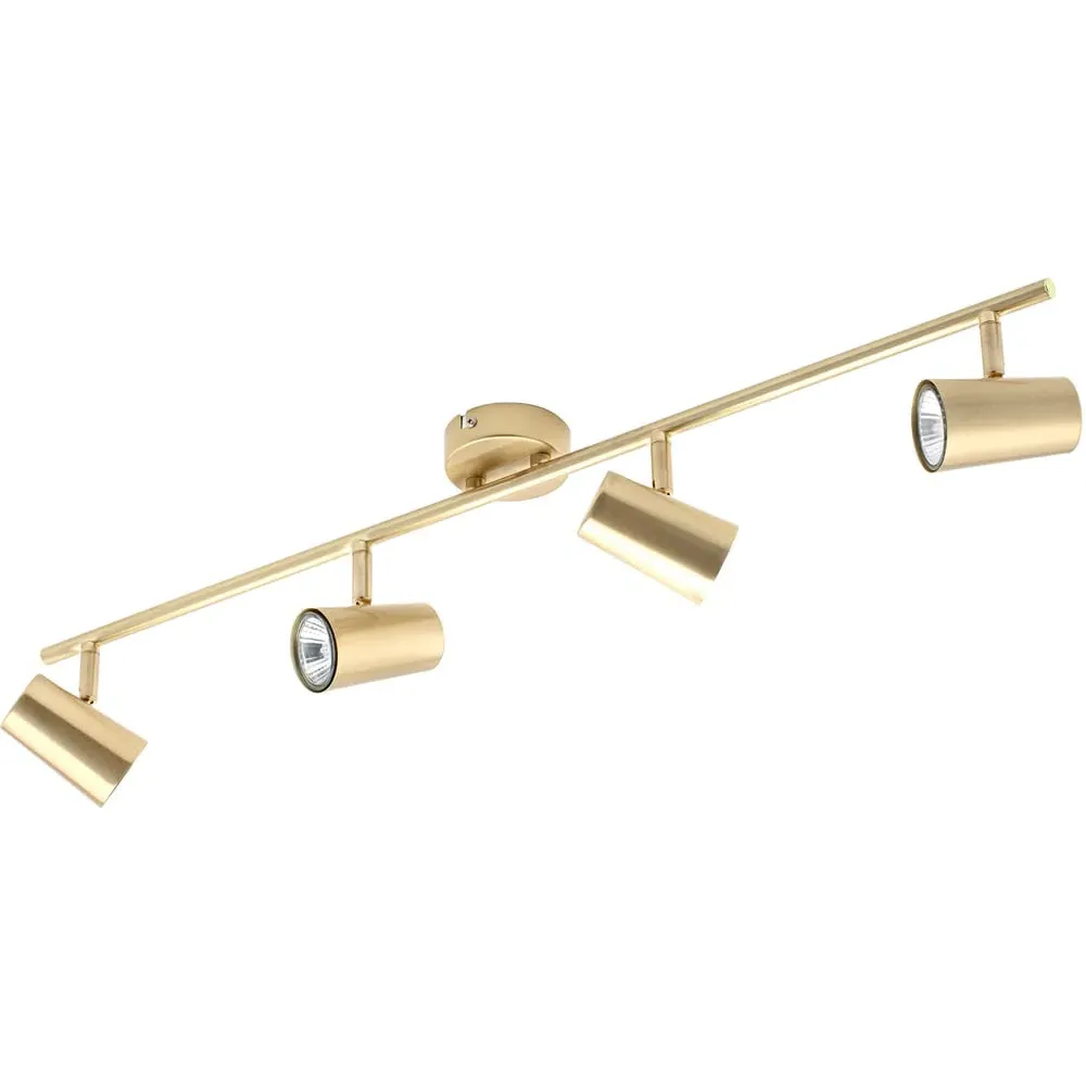 Aurora 4 Spot Light Bar - Gold, Brass